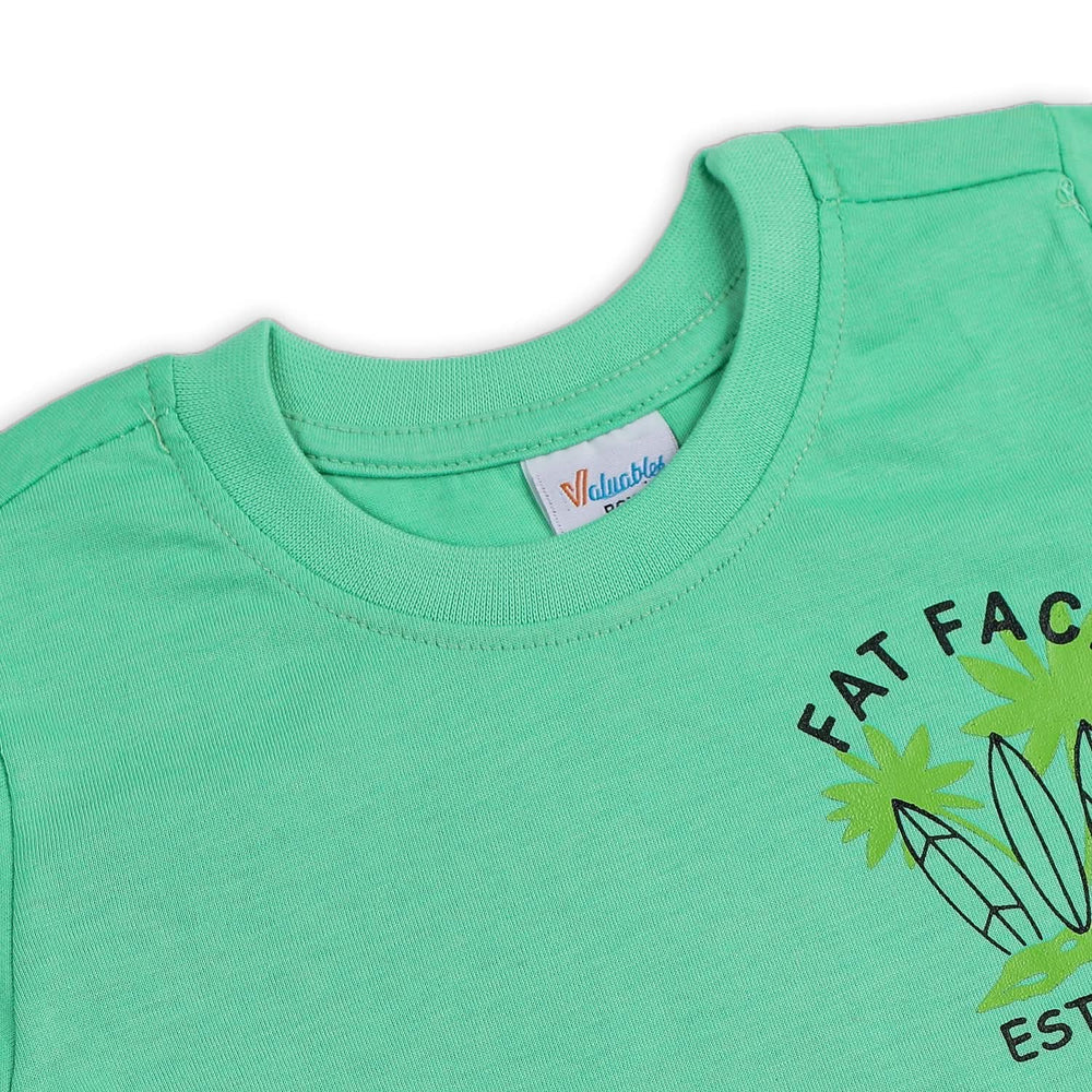 Boys Half Sleeves T-Shirt - Green, Boys T-Shirts, Chase Value, Chase Value