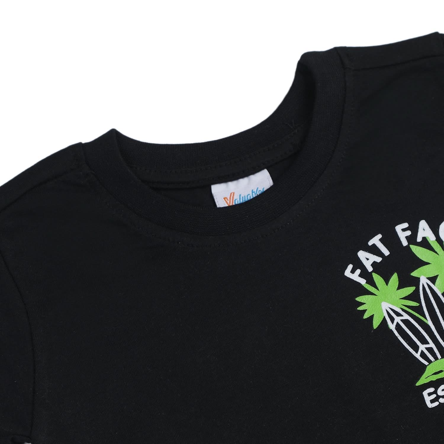 Boys Half Sleeves T-Shirt - Black, Boys T-Shirts, Chase Value, Chase Value