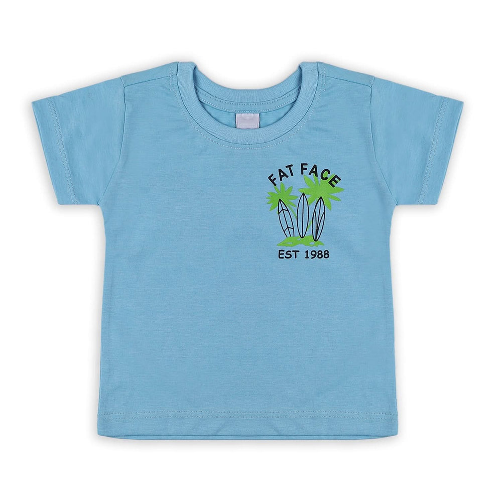 Boys Half Sleeves T-Shirt - Sky Blue, Boys T-Shirts, Chase Value, Chase Value