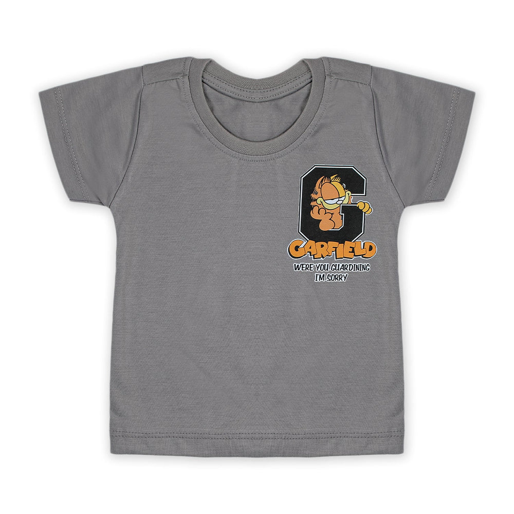 Boys Half Sleeves T-Shirt - Grey, Boys T-Shirts, Chase Value, Chase Value