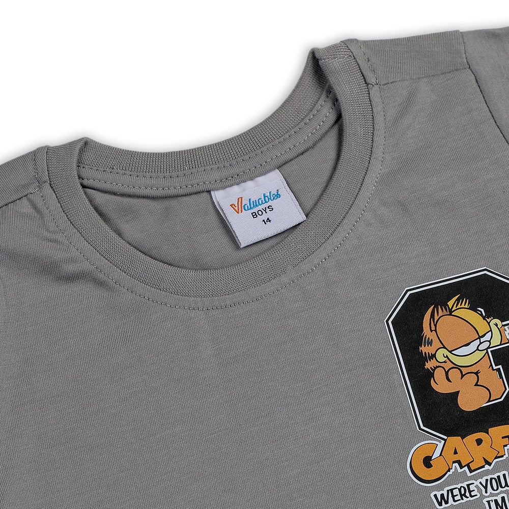 Boys Half Sleeves T-Shirt - Grey, Boys T-Shirts, Chase Value, Chase Value
