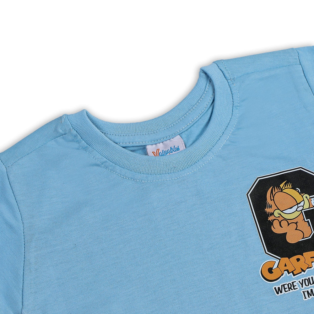 Boys Half Sleeves T-Shirt - Sky Blue, Boys T-Shirts, Chase Value, Chase Value