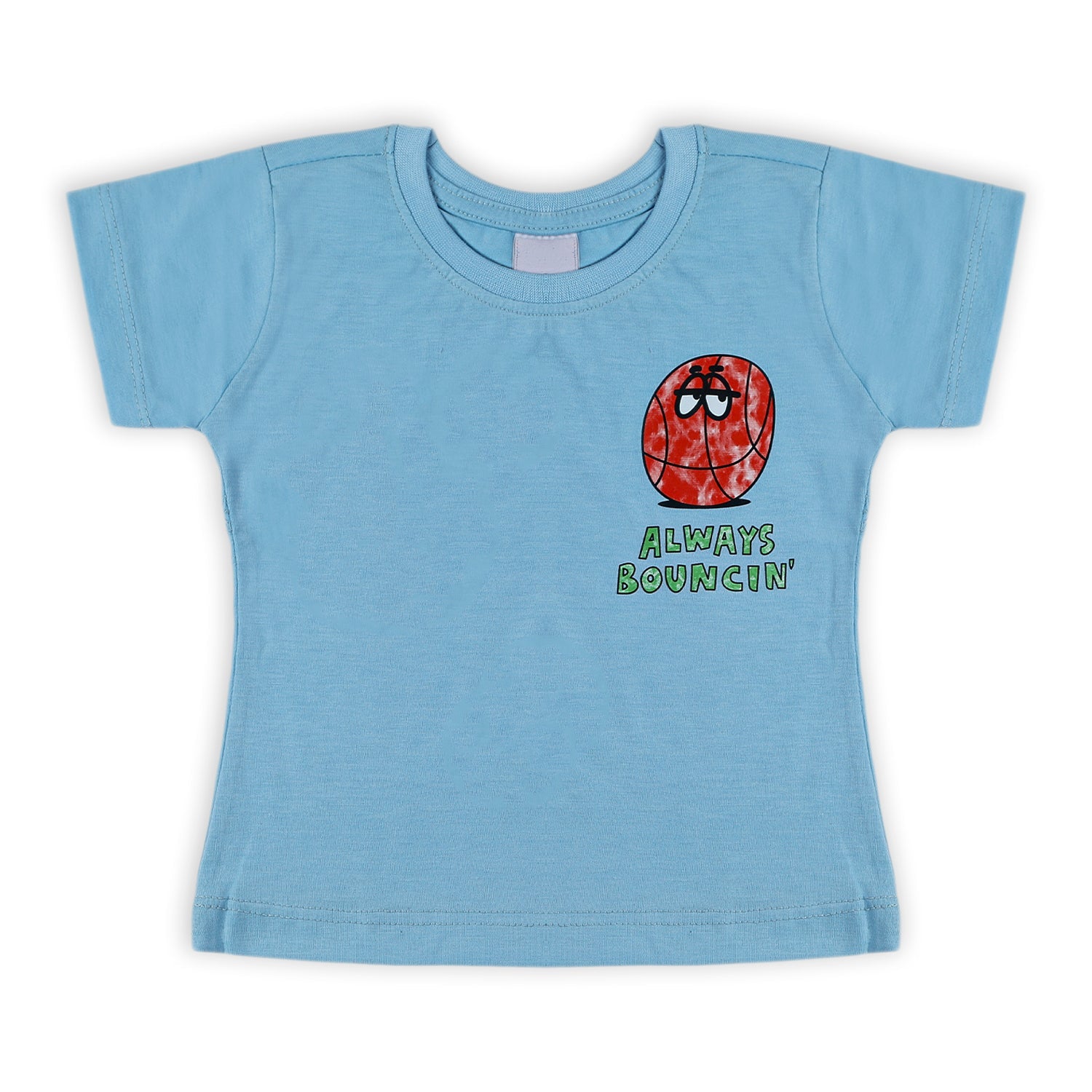 Boys Half Sleeves T-Shirt - Sky Blue, Boys T-Shirts, Chase Value, Chase Value