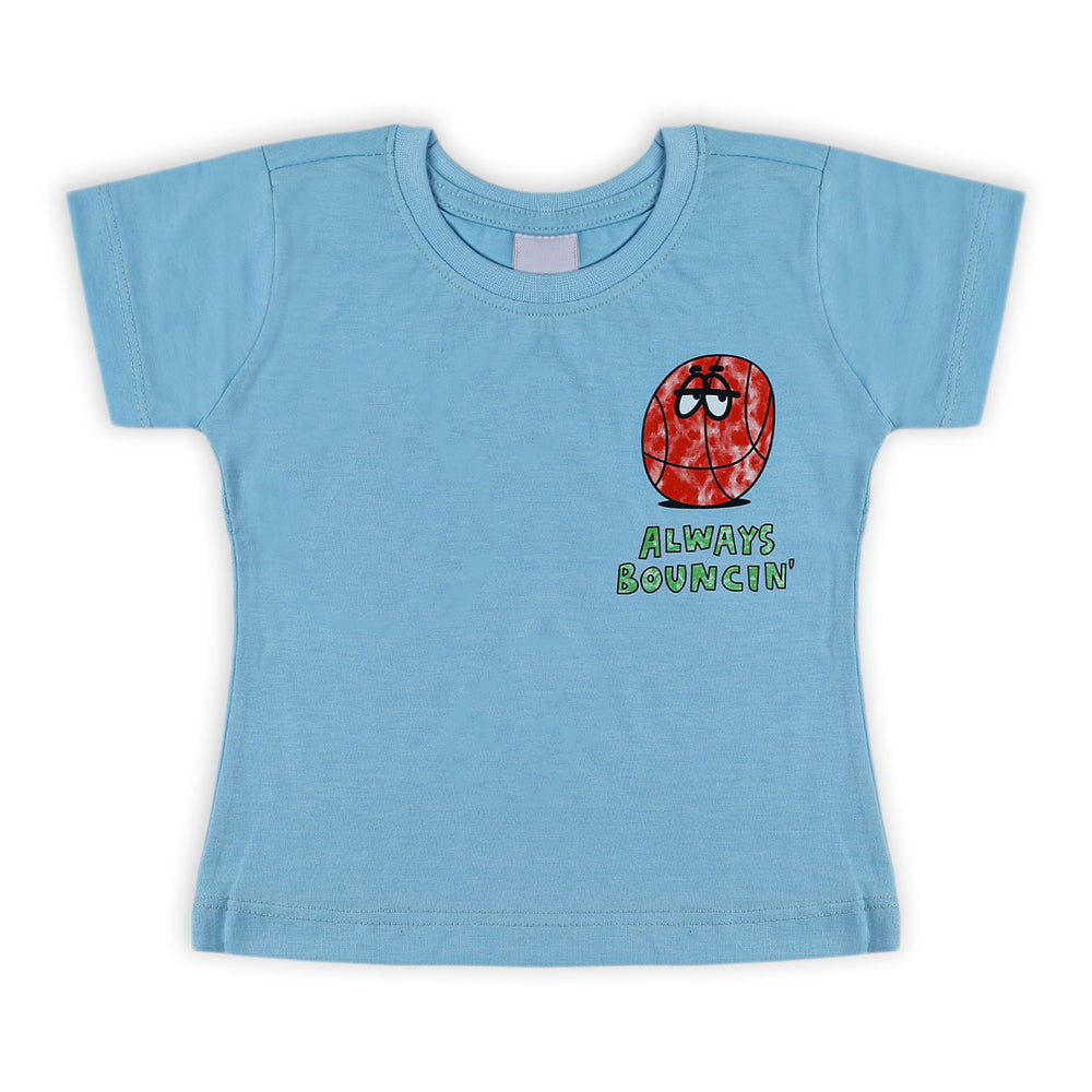 Boys Half Sleeves T-Shirt - Sky Blue, Boys T-Shirts, Chase Value, Chase Value