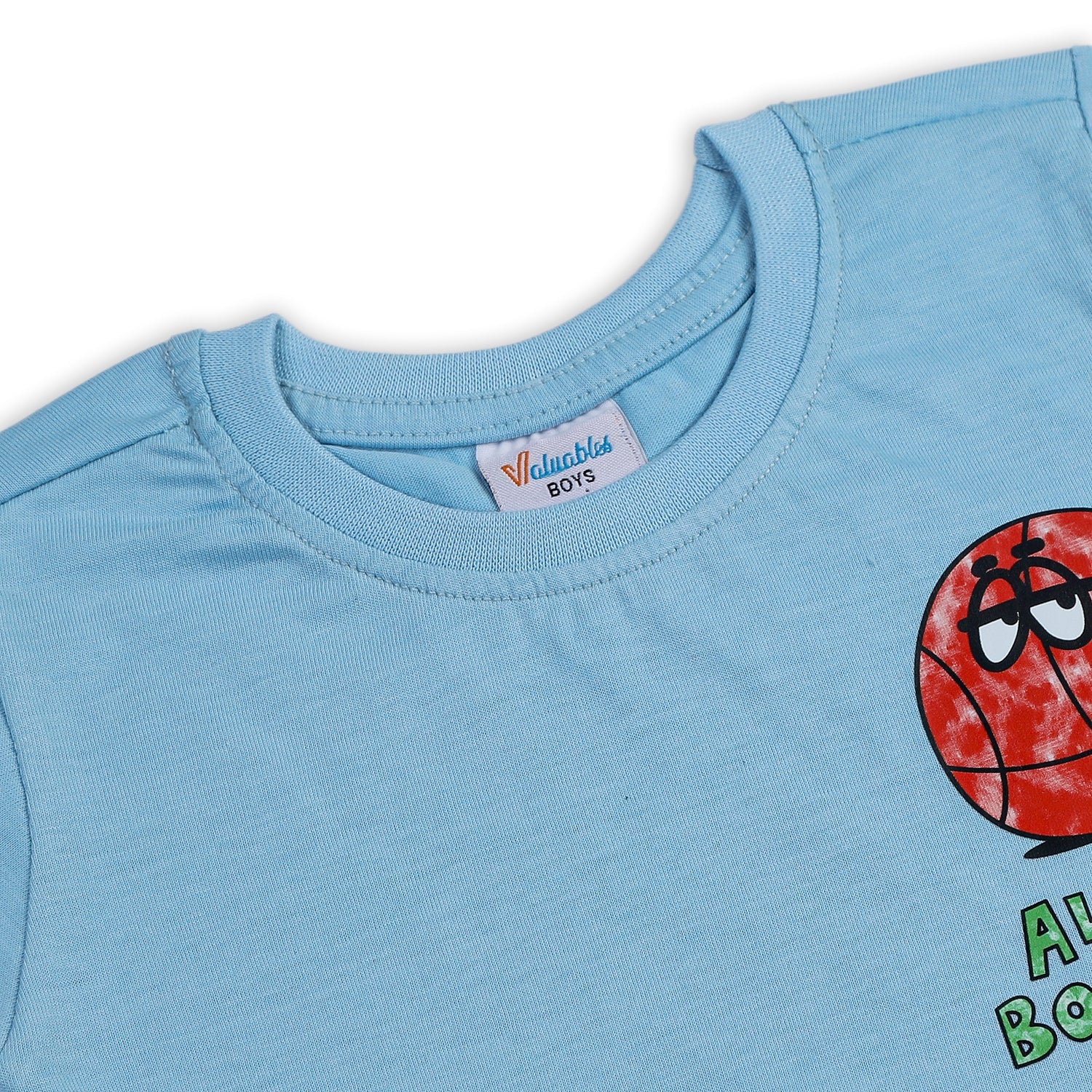 Boys Half Sleeves T-Shirt - Sky Blue, Boys T-Shirts, Chase Value, Chase Value