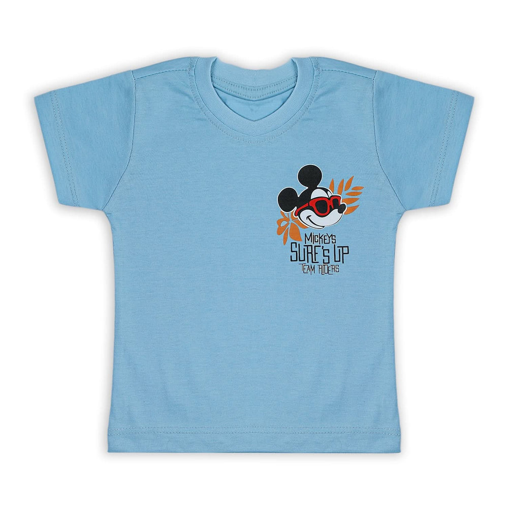 Boys Half Sleeves T-Shirt - Sky Blue, Boys T-Shirts, Chase Value, Chase Value