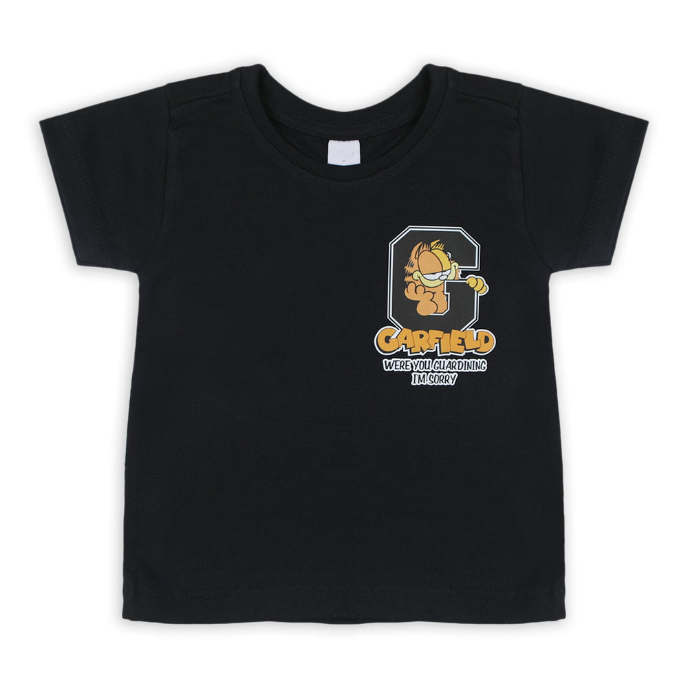 Boys Half Sleeves T-Shirt - Black, Boys T-Shirts, Chase Value, Chase Value
