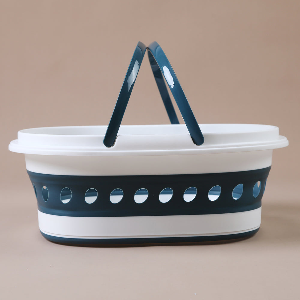 Silicon Folding Basket - Steel Green, Basket, Chase Value, Chase Value