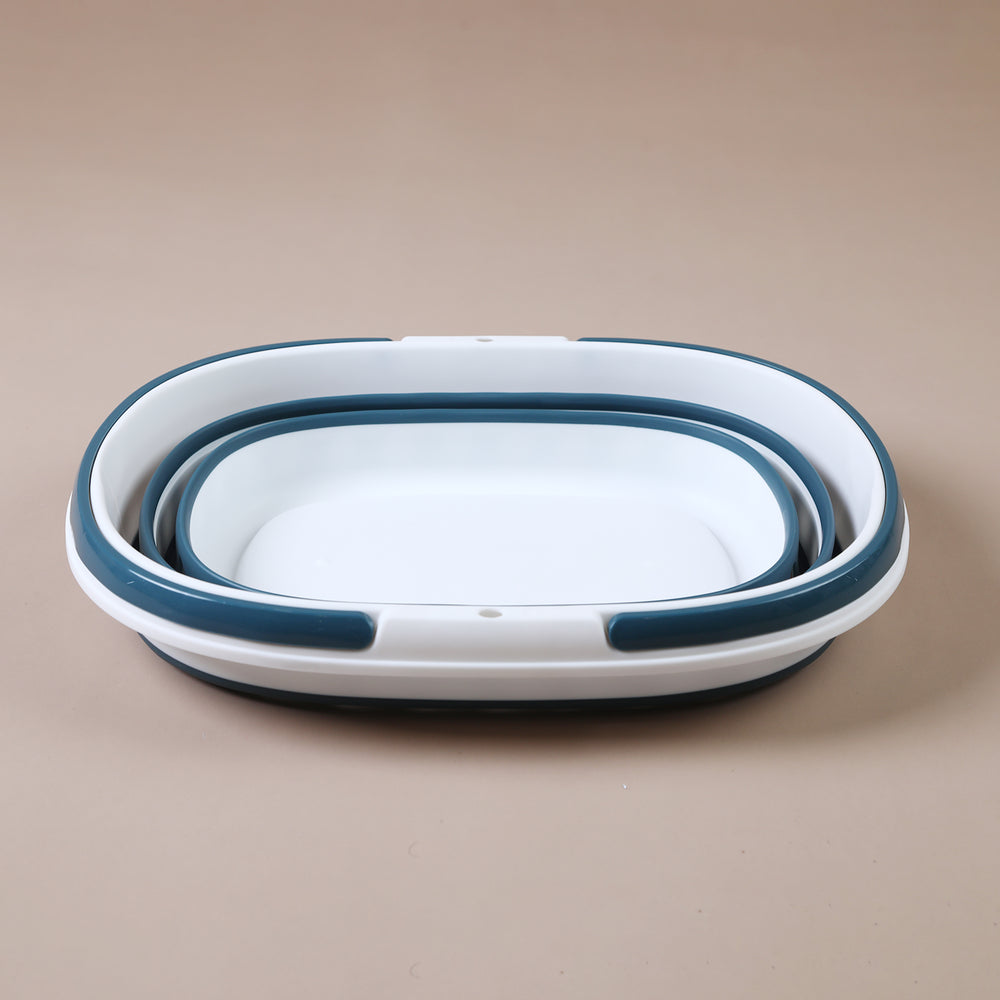 Silicon Folding Basket - Steel Green, Basket, Chase Value, Chase Value