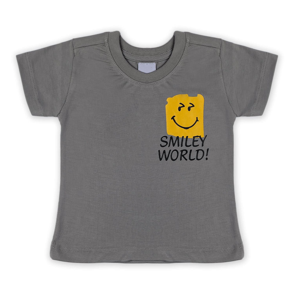 Boys Half Sleeves T-Shirt - Grey, Boys T-Shirts, Chase Value, Chase Value