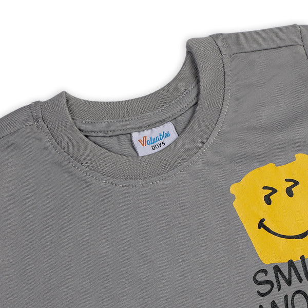 Boys Half Sleeves T-Shirt - Grey