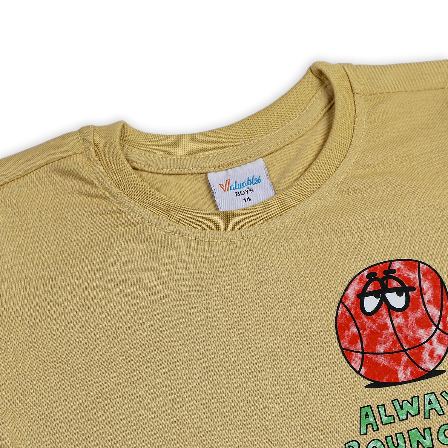 Boys Half Sleeves T-Shirt - Skin, Boys T-Shirts, Chase Value, Chase Value