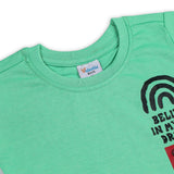 Boys Half Sleeves T-Shirt - Green, Boys T-Shirts, Chase Value, Chase Value
