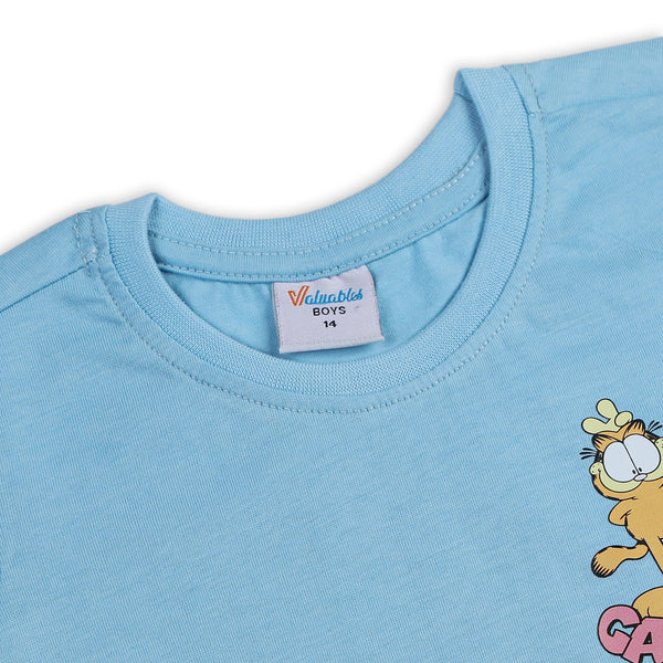 Boys Half Sleeves T-Shirt - Sky Blue