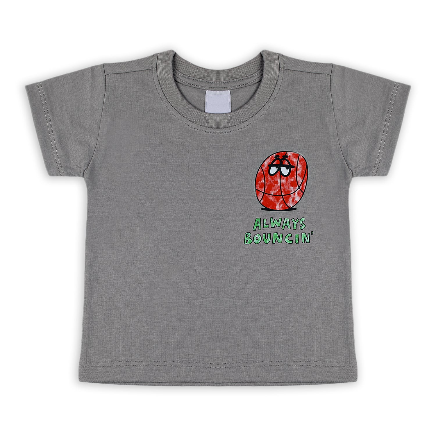 Boys Half Sleeves T-Shirt - Grey, Boys T-Shirts, Chase Value, Chase Value