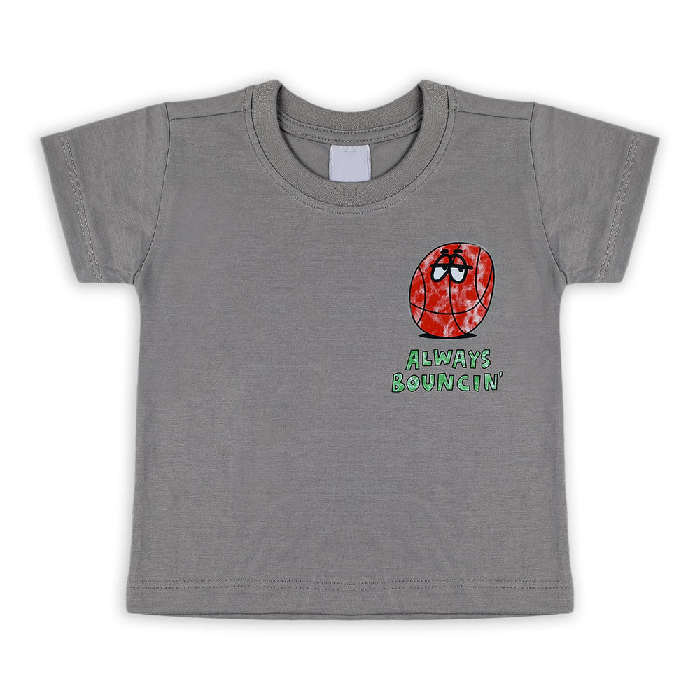 Boys Half Sleeves T-Shirt - Grey, Boys T-Shirts, Chase Value, Chase Value