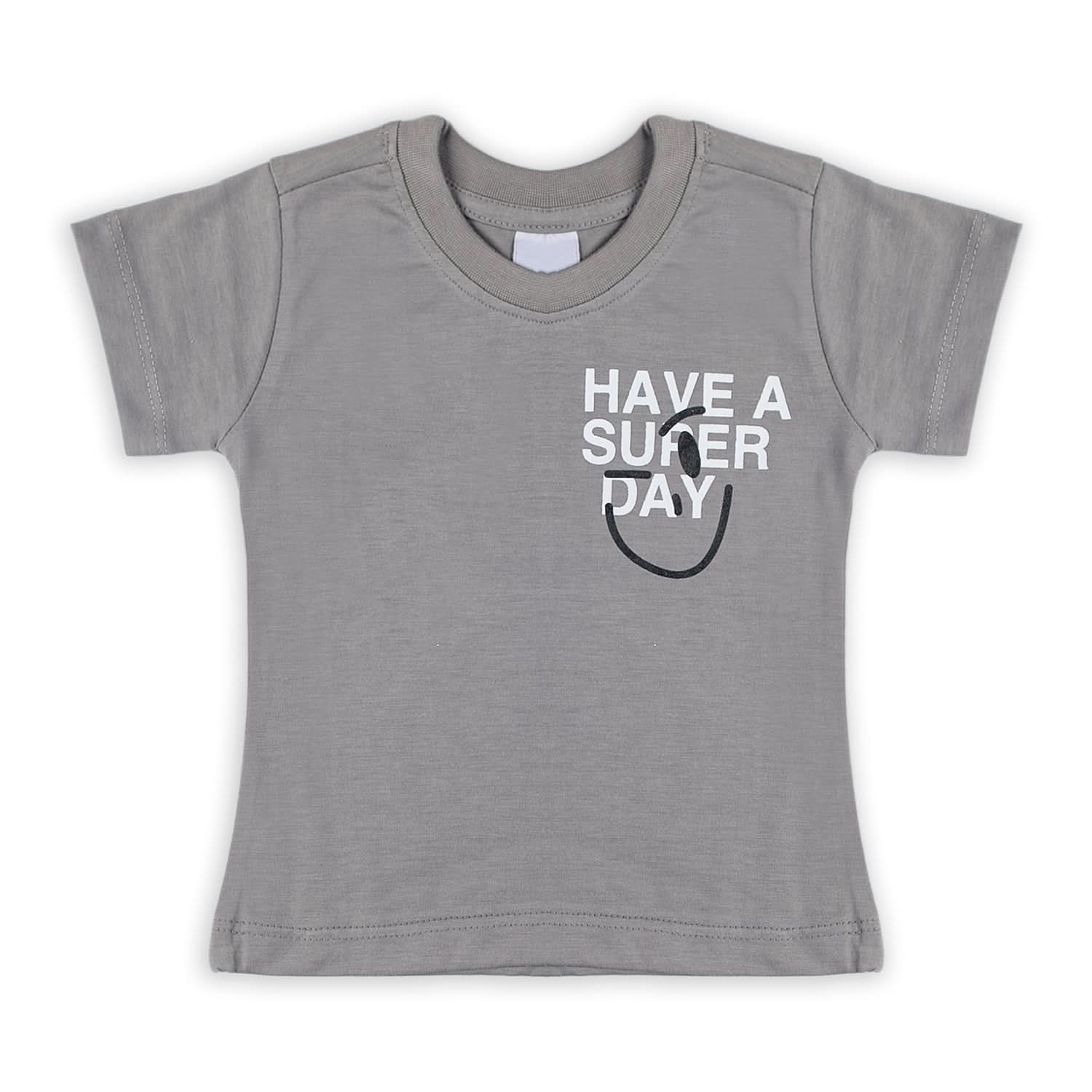 Boys Half Sleeves T-Shirt - Grey, Boys T-Shirts, Chase Value, Chase Value