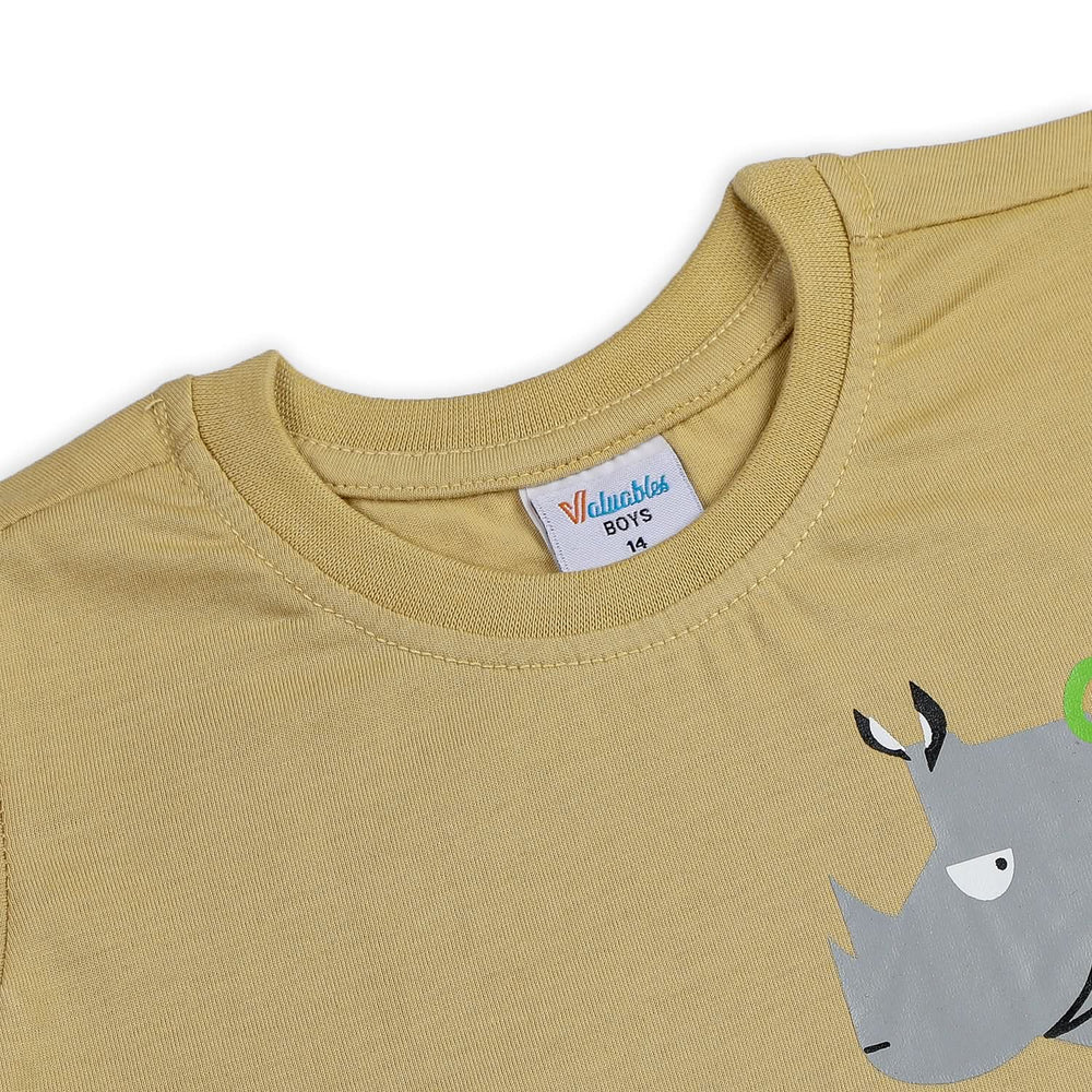 Boys Half Sleeves T-Shirt - Skin, Boys T-Shirts, Chase Value, Chase Value