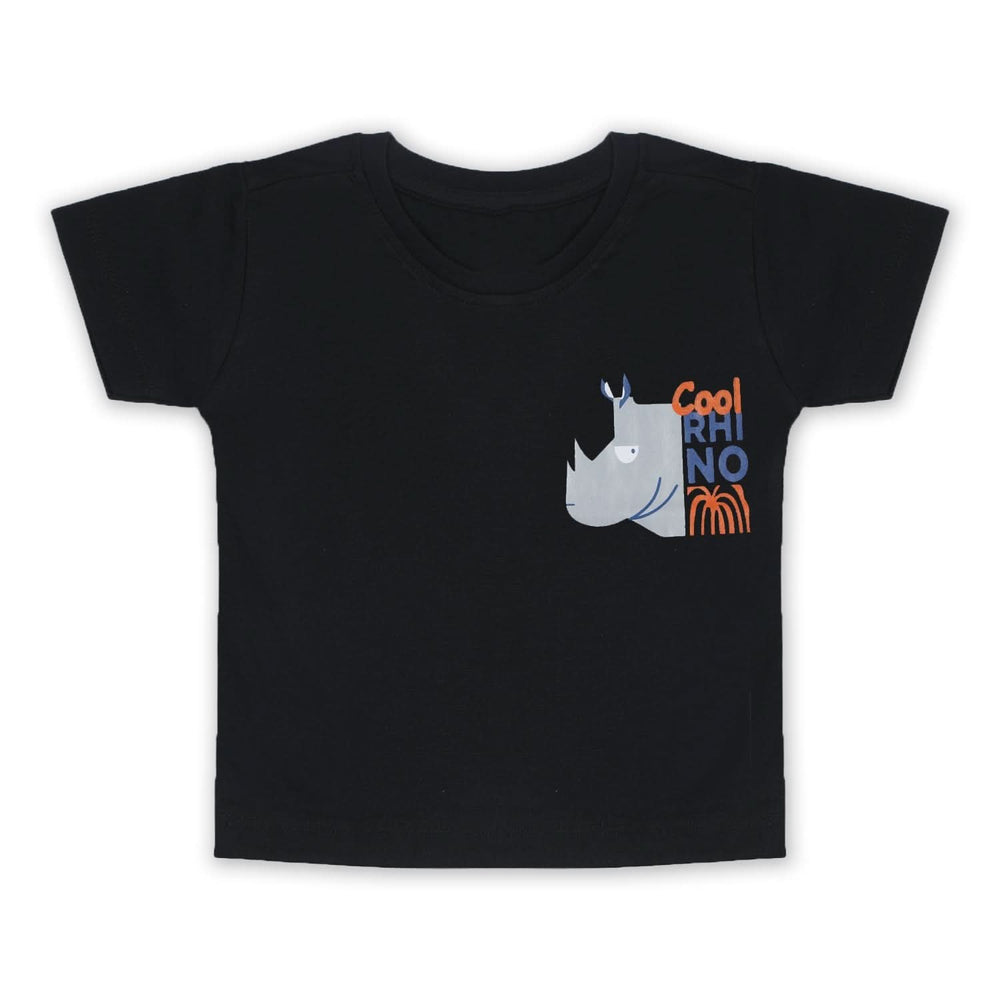 Boys Half Sleeves T-Shirt - Black, Boys T-Shirts, Chase Value, Chase Value