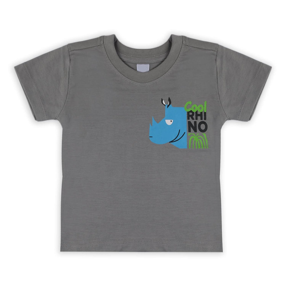 Boys Half Sleeves T-Shirt - Grey, Boys T-Shirts, Chase Value, Chase Value