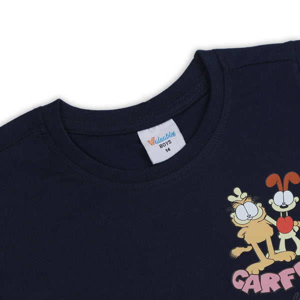 Boys Half Sleeves T-Shirt - Navy Blue