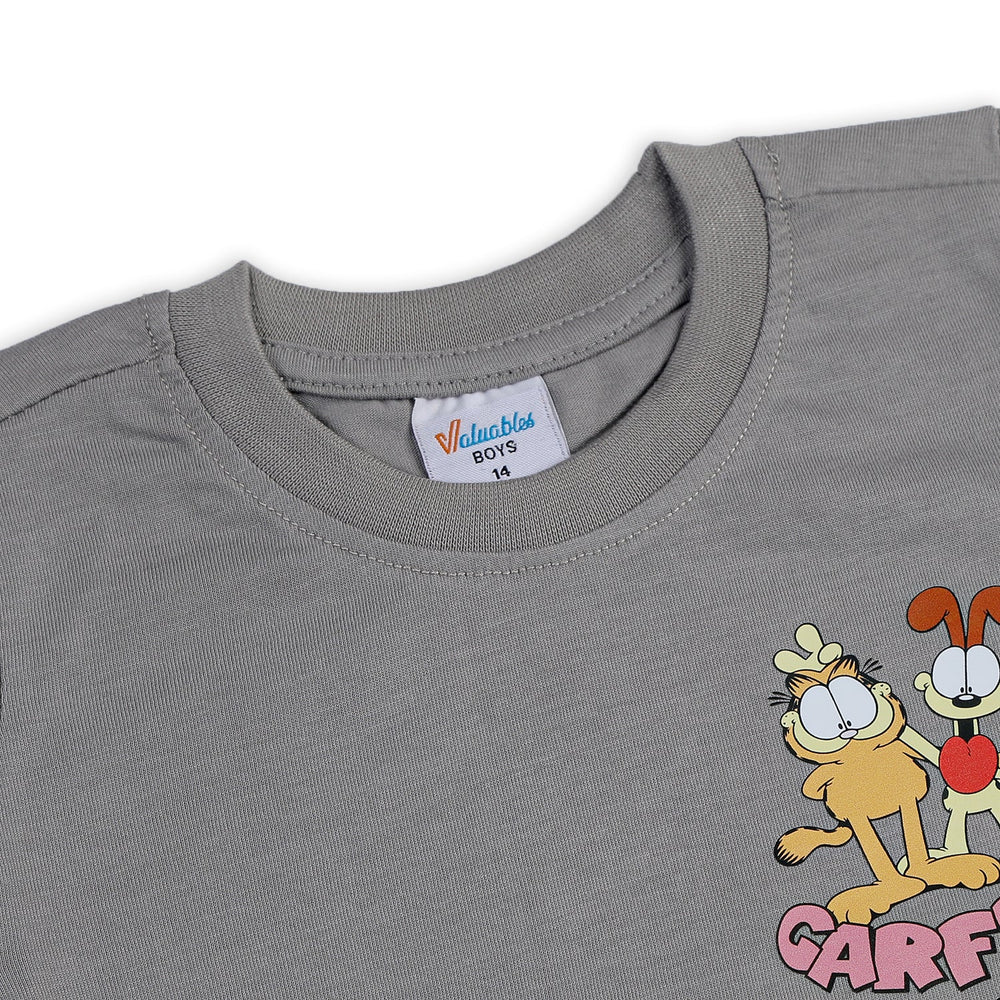 Boys Half Sleeves T-Shirt - Grey, Boys T-Shirts, Chase Value, Chase Value
