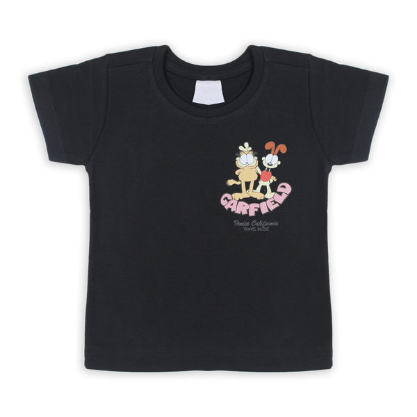 Boys Half Sleeves T-Shirt - Black