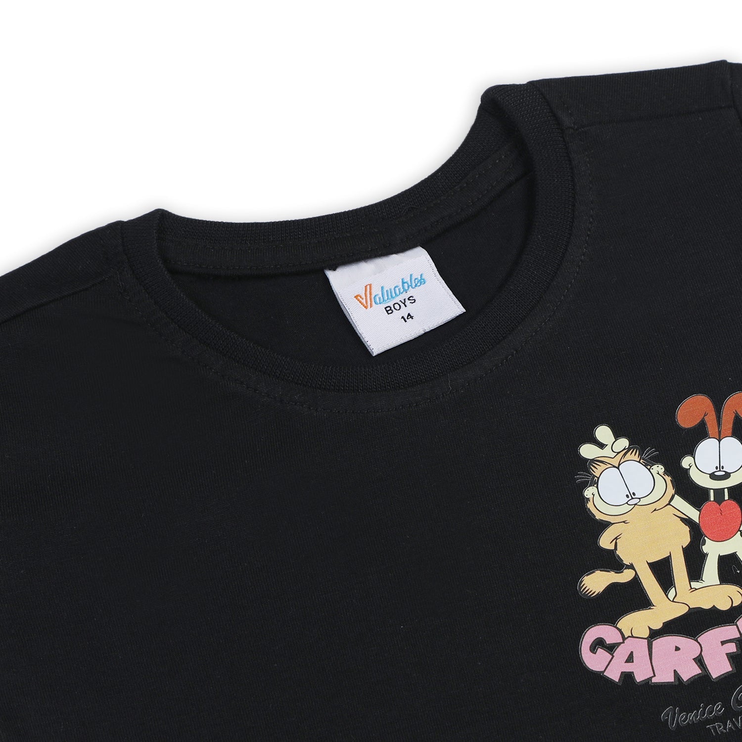 Boys Half Sleeves T-Shirt - Black, Boys T-Shirts, Chase Value, Chase Value