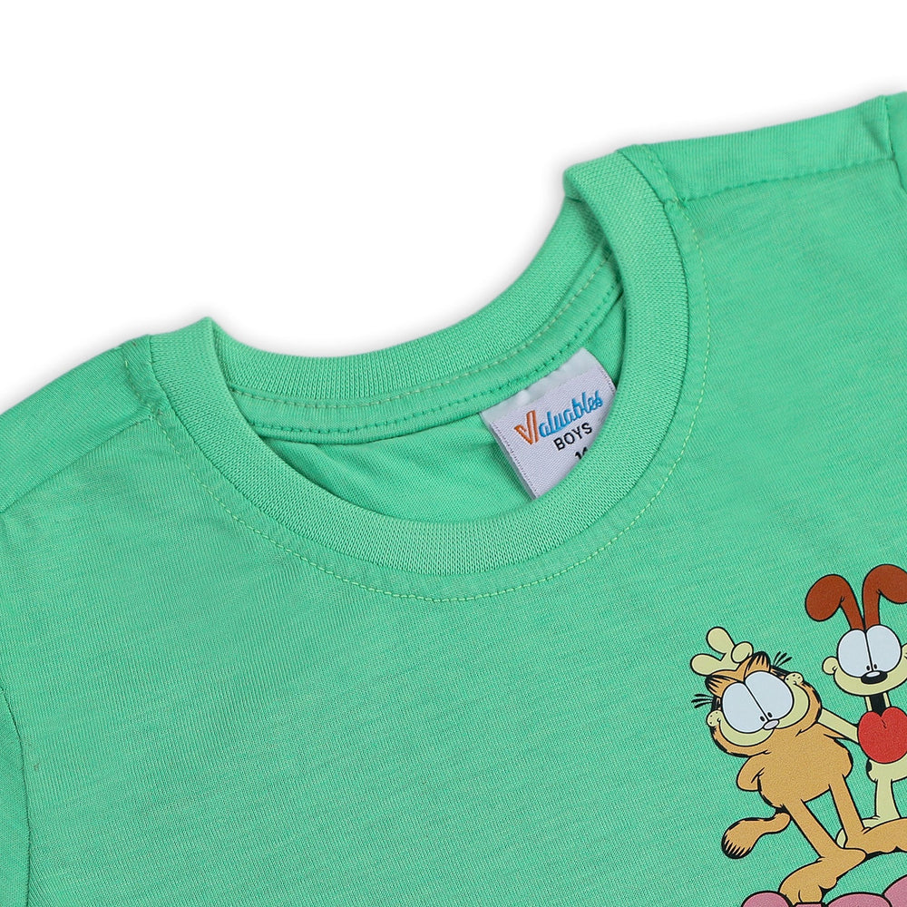 Boys Half Sleeves T-Shirt - Green, Boys T-Shirts, Chase Value, Chase Value