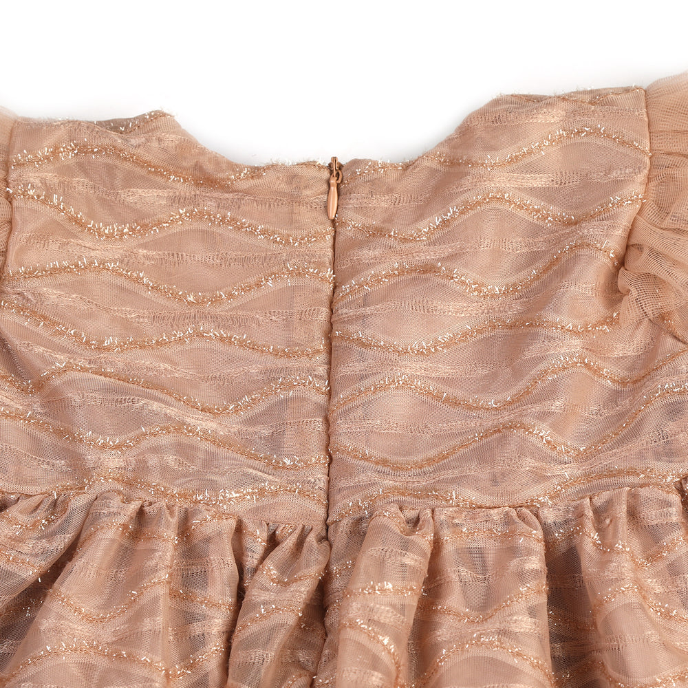 Eminent Girls Fancy Frock - Peach, Girls Frocks, Eminent, Chase Value