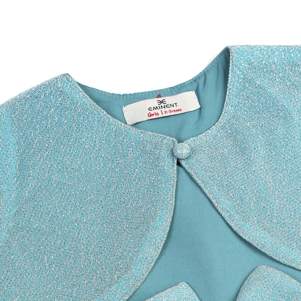 Eminent Girls Fancy Frock - Sky Blue