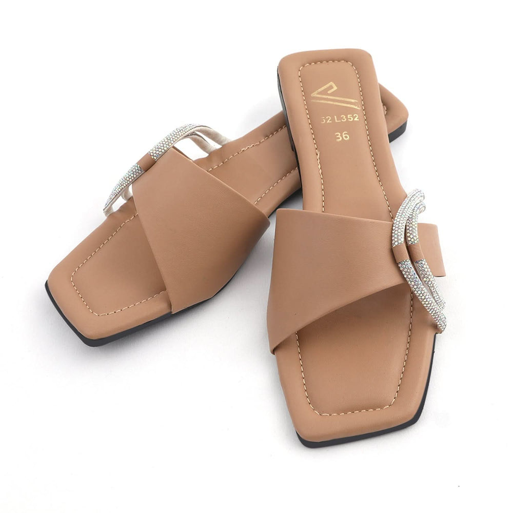 Women's Slipper - Beige, Women Slippers, Chase Value, Chase Value