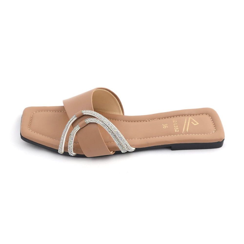 Women's Slipper - Beige, Women Slippers, Chase Value, Chase Value
