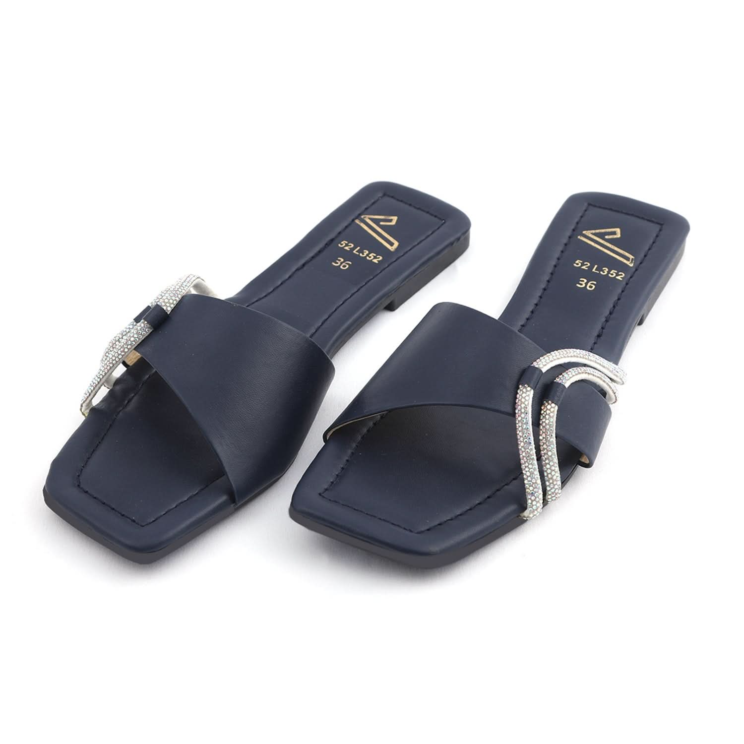Women's Slipper - Navy Blue, Women Slippers, Chase Value, Chase Value
