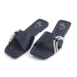 Women's Slipper - Navy Blue, Women Slippers, Chase Value, Chase Value