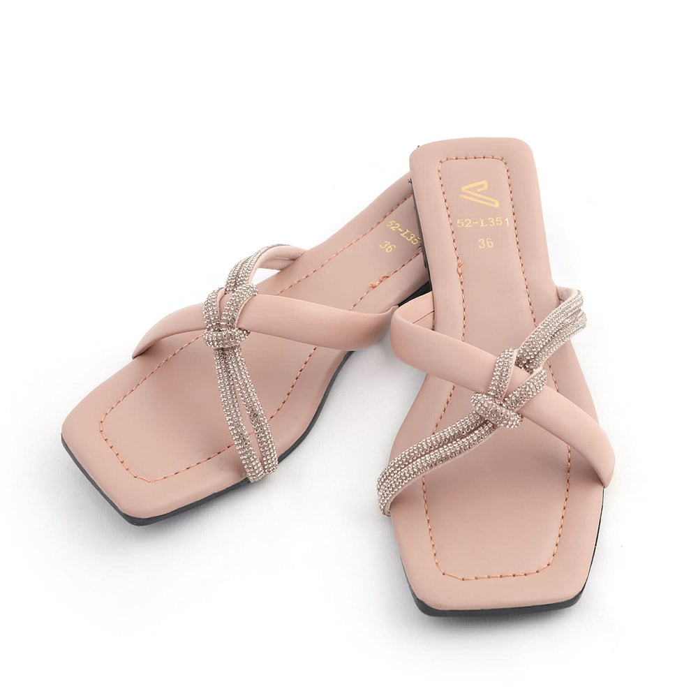 Women's Slipper - Peach, Women Slippers, Chase Value, Chase Value
