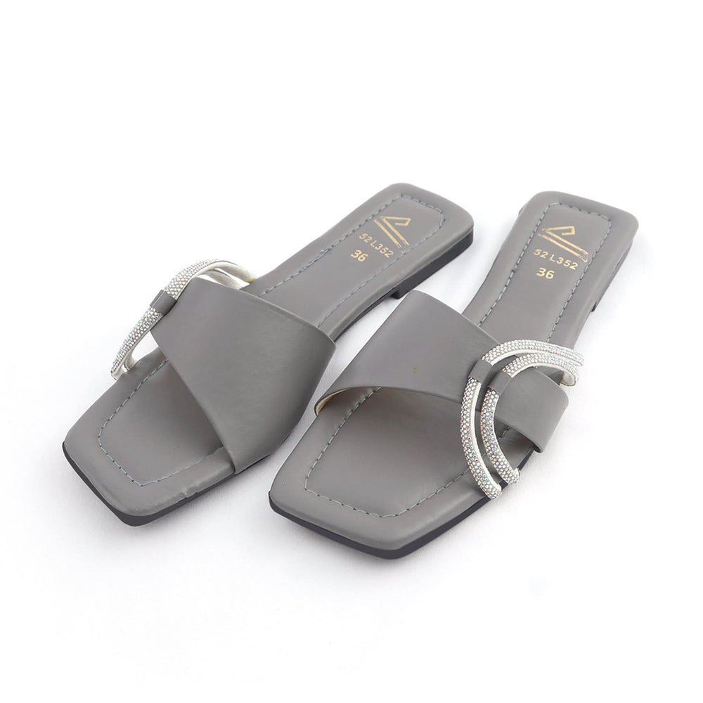 Women's Slipper - Grey, Women Slippers, Chase Value, Chase Value