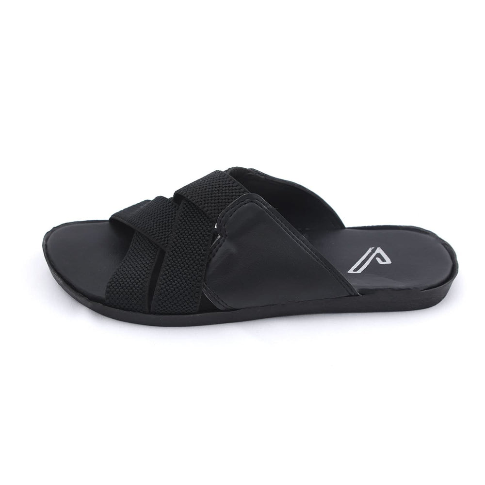 Valuable Cross-Strap Casual Slippers 811/M283 - Black, Men's Slippers, Chase Value, Chase Value