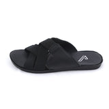 Valuable Cross-Strap Casual Slippers 811/M283 - Black, Men's Slippers, Chase Value, Chase Value