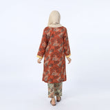 Women's Printed Co-Ord Set - Rust, Women Co-Ord Set, Chase Value, Chase Value
