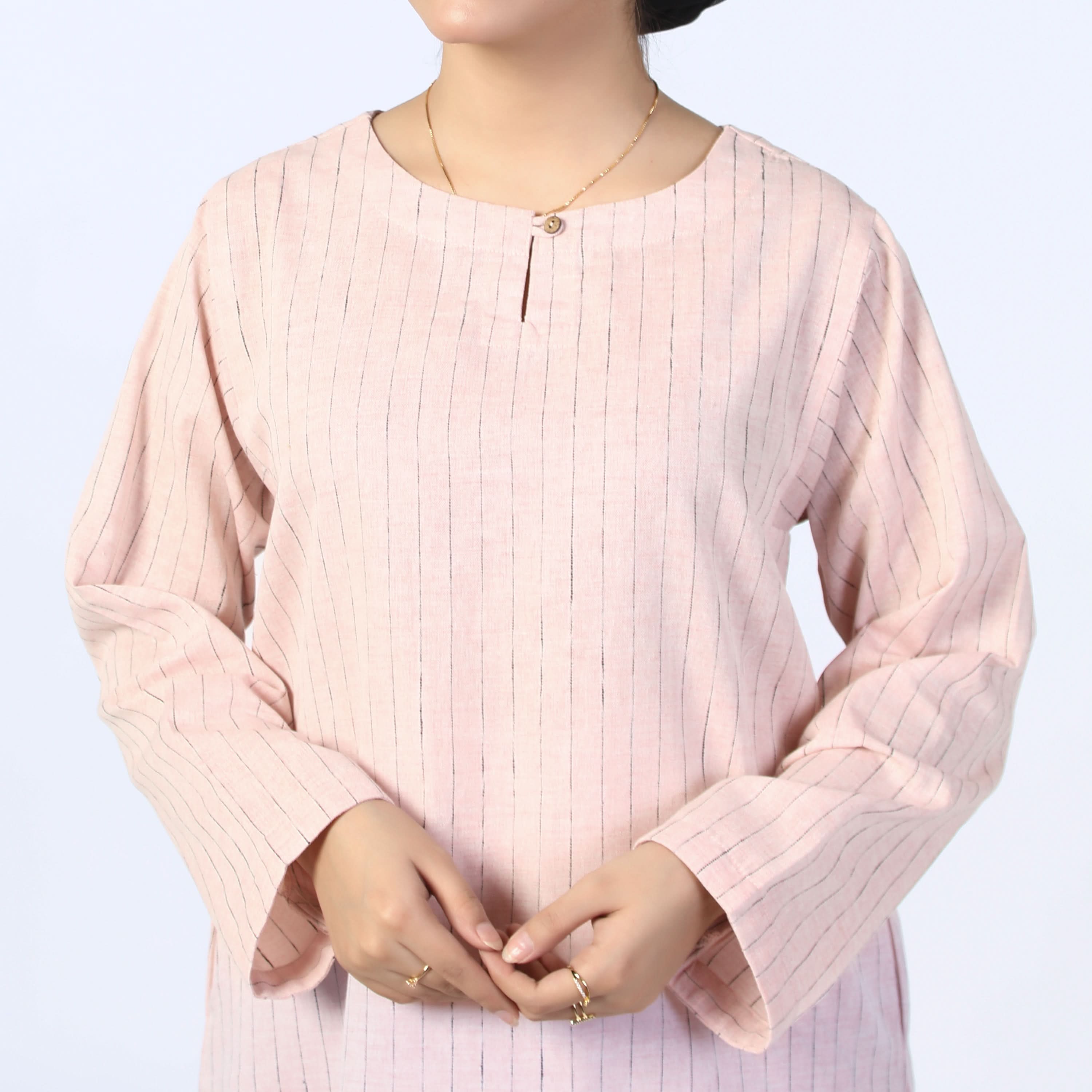 Women's Stripe Shalwar Suit - Light Pink, Women Shalwar Suits, Chase Value, Chase Value