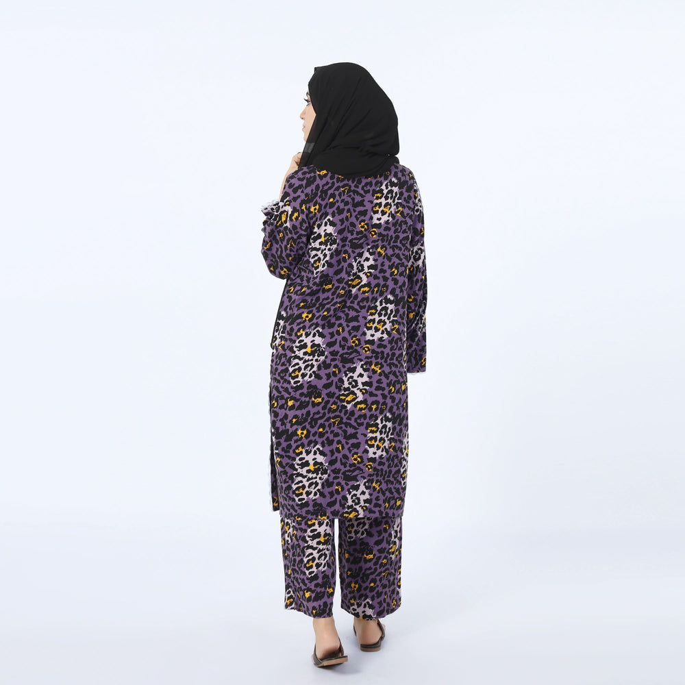 Women's Printed Co-Ord Set - Purple, Women Co-Ord Set, Chase Value, Chase Value