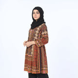 Women's Digital Printed Khaddar Stitched Frock - Multi Color, Women Ready Kurtis, Chase Value, Chase Value