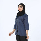 Women's Western Top - Blue, Women T-Shirts & Tops, Chase Value, Chase Value