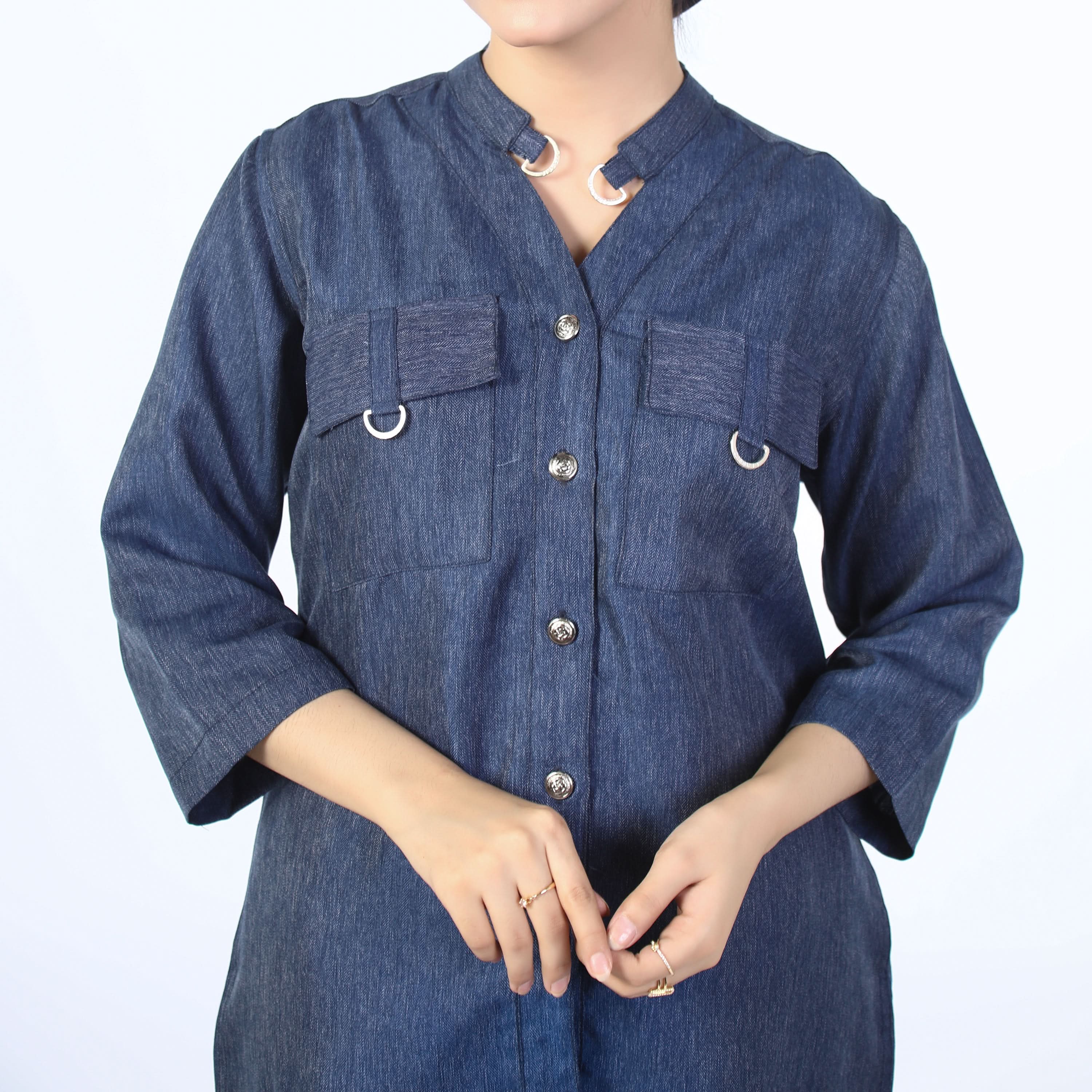Women's Western Top - Blue, Women T-Shirts & Tops, Chase Value, Chase Value