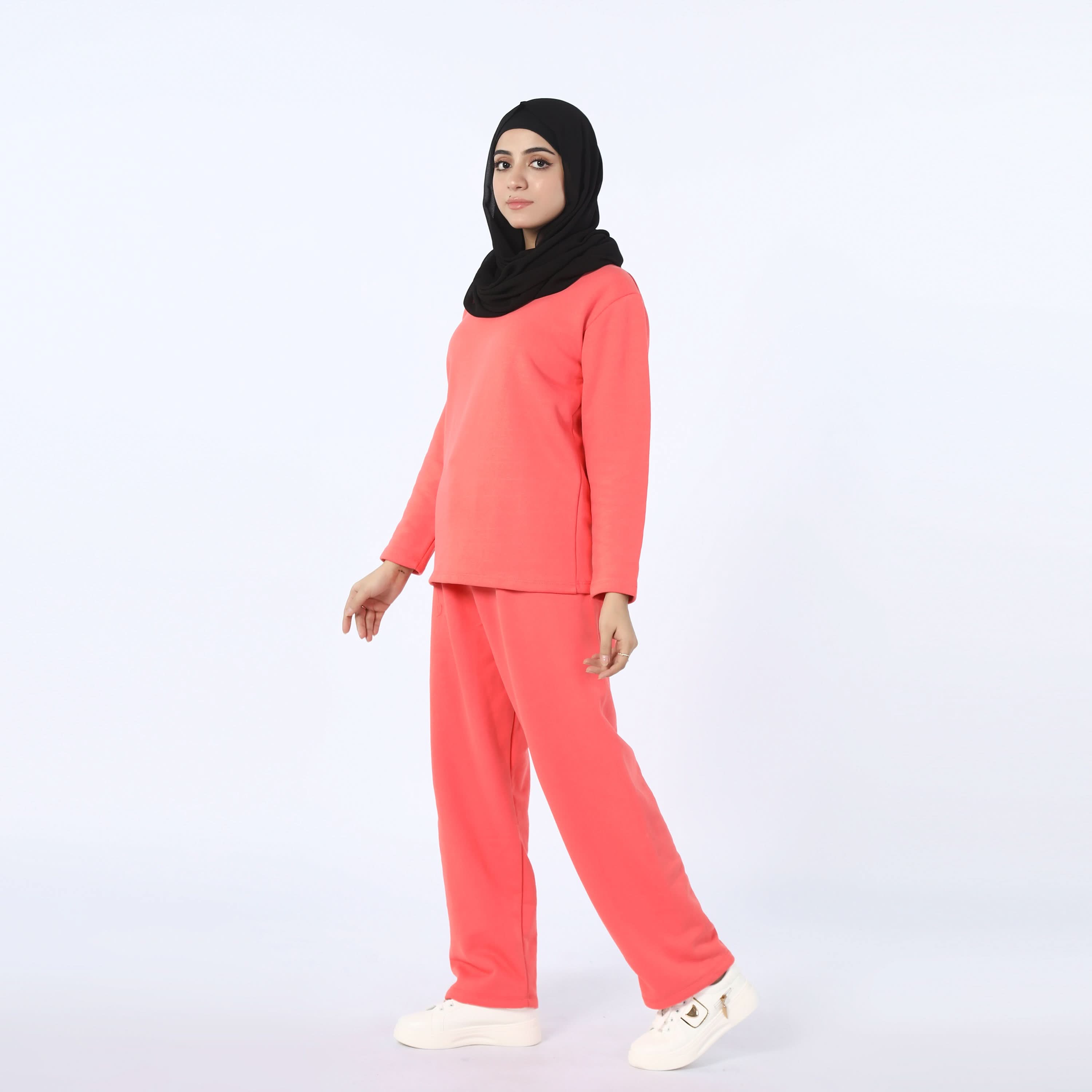 Women's 2pcs Pajama Suit - Light Pink, Women Two Piece Outfit, Chase Value, Chase Value