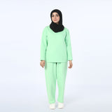 Women's 2Pcs Pajama Suit - Light Green, Women Two Piece Outfit, Chase Value, Chase Value