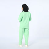 Women's 2Pcs Pajama Suit - Light Green, Women Two Piece Outfit, Chase Value, Chase Value