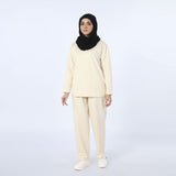 Women's 2Pcs Pajama Suit - Off White, Women Two Piece Outfit, Chase Value, Chase Value