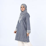Women's Embroidered Kurti - Grey, Women Ready Kurtis, Chase Value, Chase Value